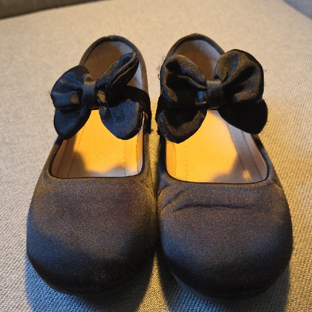 Black Bow Kids Shoes
